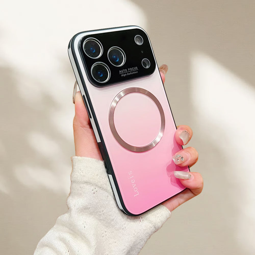 VistaVibe β Aesthetic Gradient Glass Armor Case