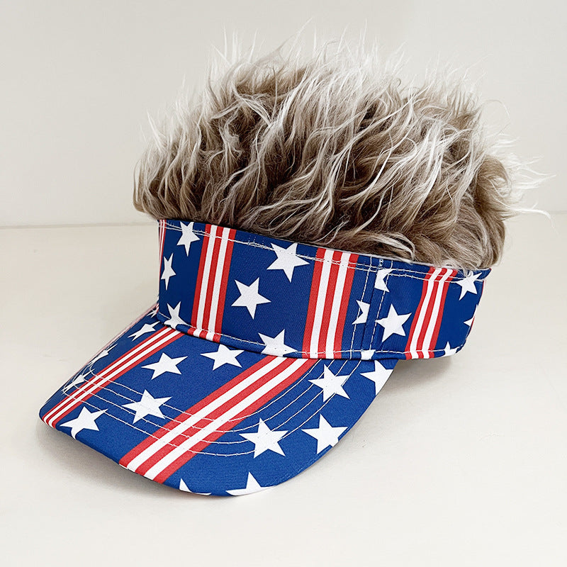 LibertyLocks β American Flag Wig Hat