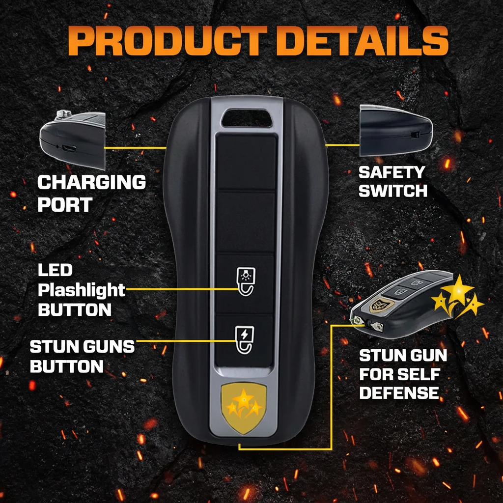 š„ 2026 Hot Sale 75% OFF ļøš¦ SUPTRUCK⢠Voltax 75M Stun Car Keychain ā”