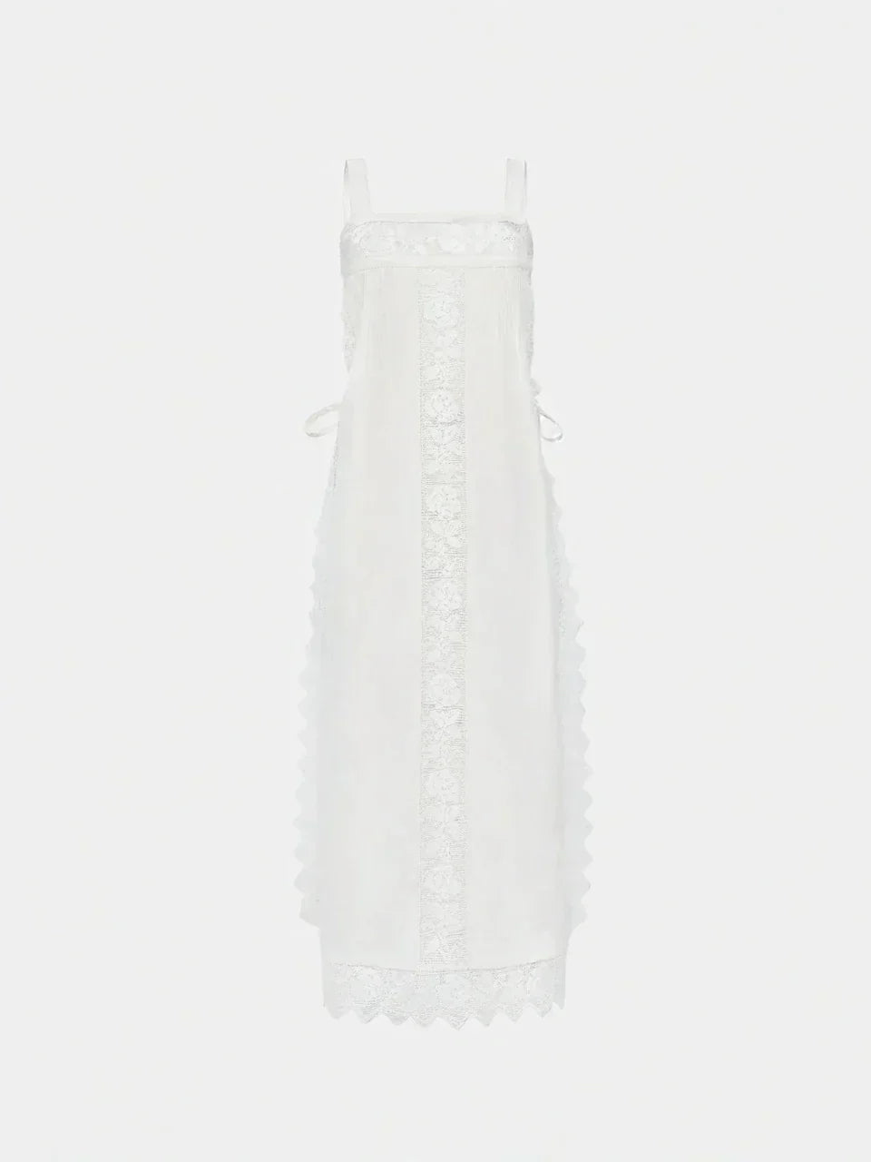 PureLinen – Vintage Lace Summer Midi Dress