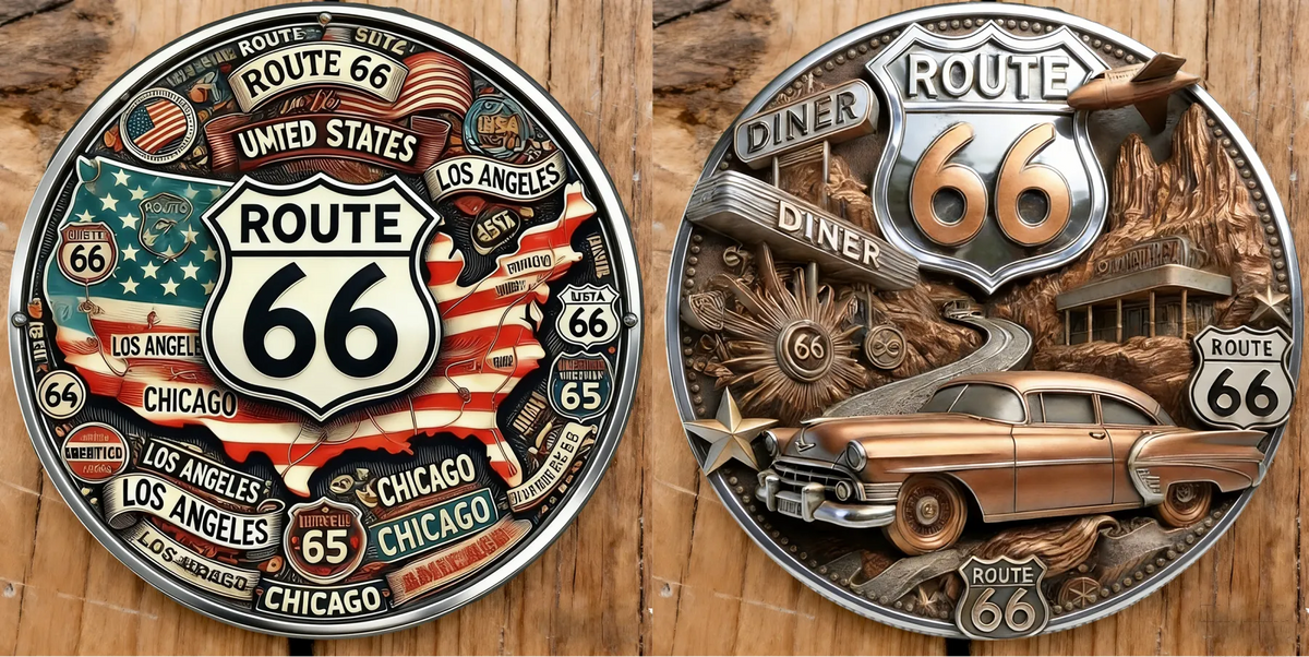 HeritageMint – Route 66-100 Years of Freedom Commemorative Medallion