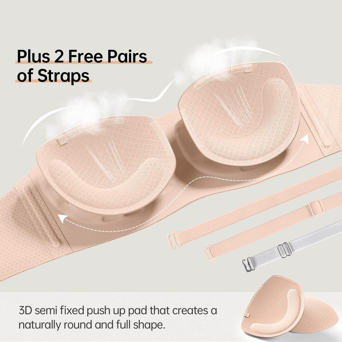 VelvetHold – Non-Slip Strapless Bra