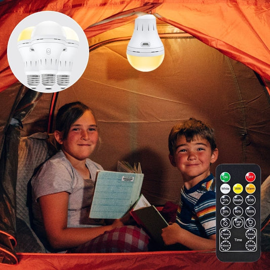 BrightEase – Rechargeable LED Bulb with Remote Control