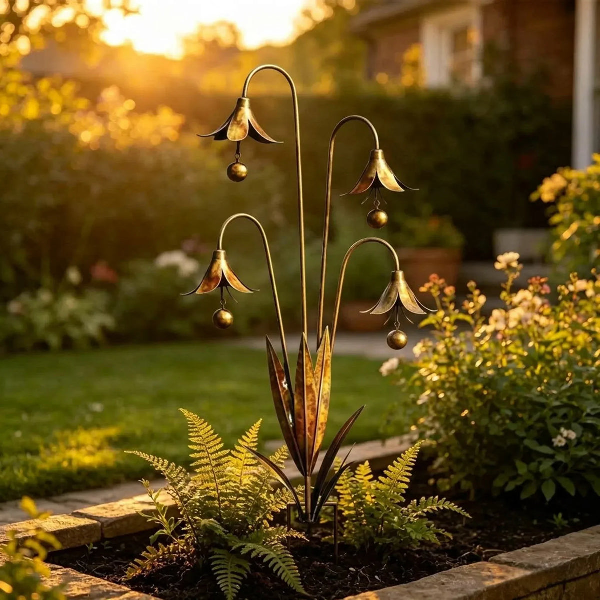 WhisperLily – Garden Bell Stake