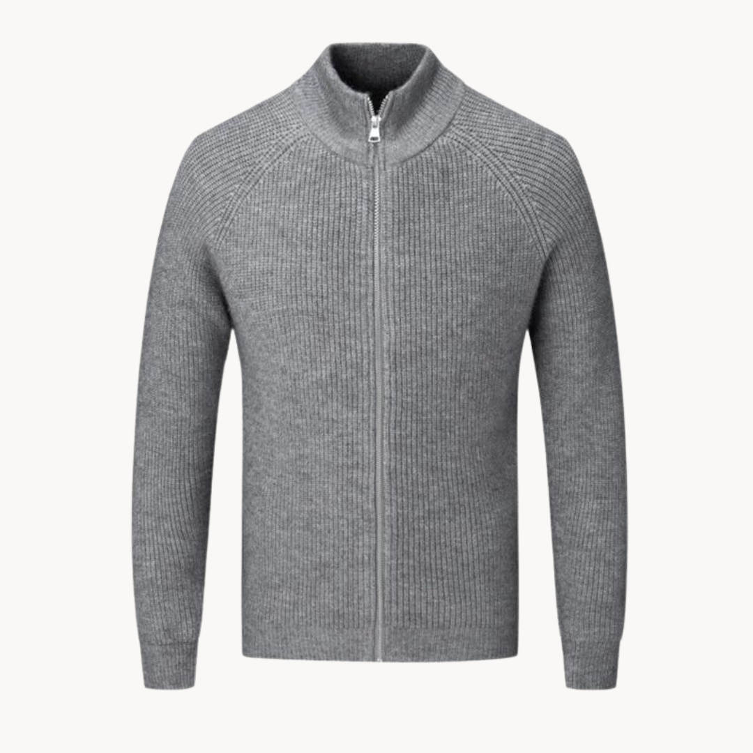 Colton Cashmere Zip Sweater | BELIVITE