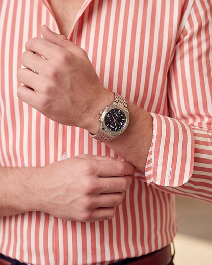 Laurent — Long Sleeve Striped Shirt