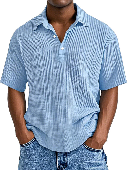 UrbanPleat – Polo estructurado para hombre de corte relajado