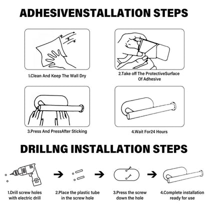 PureSteel – Elegant Wall Roll Holder