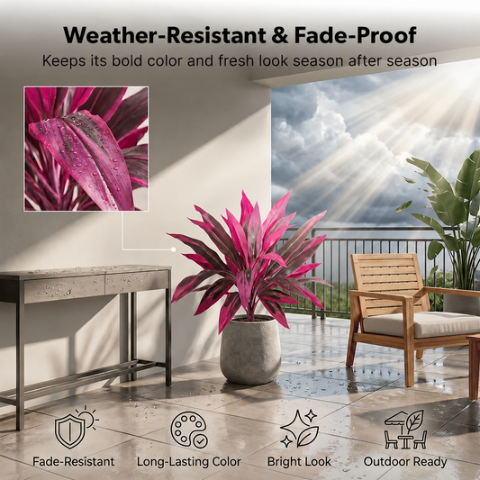 UrbanJungle – Juego de dúo de plantas tropicales artificiales