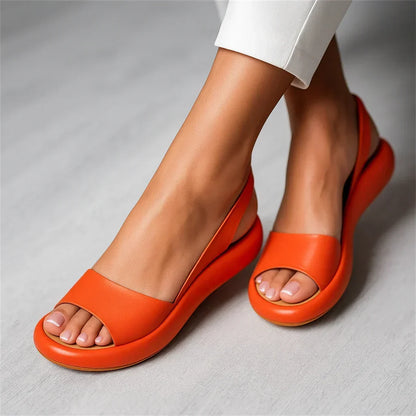 BandForm • Platform Sandal with Wide Strap