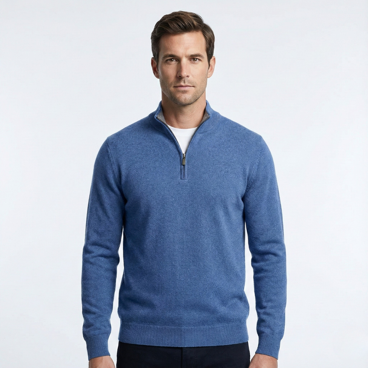 Santous Zip-Up Sweater | BELIVITE