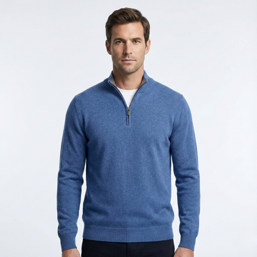 Santous Zip-Up Sweater | BELIVITE