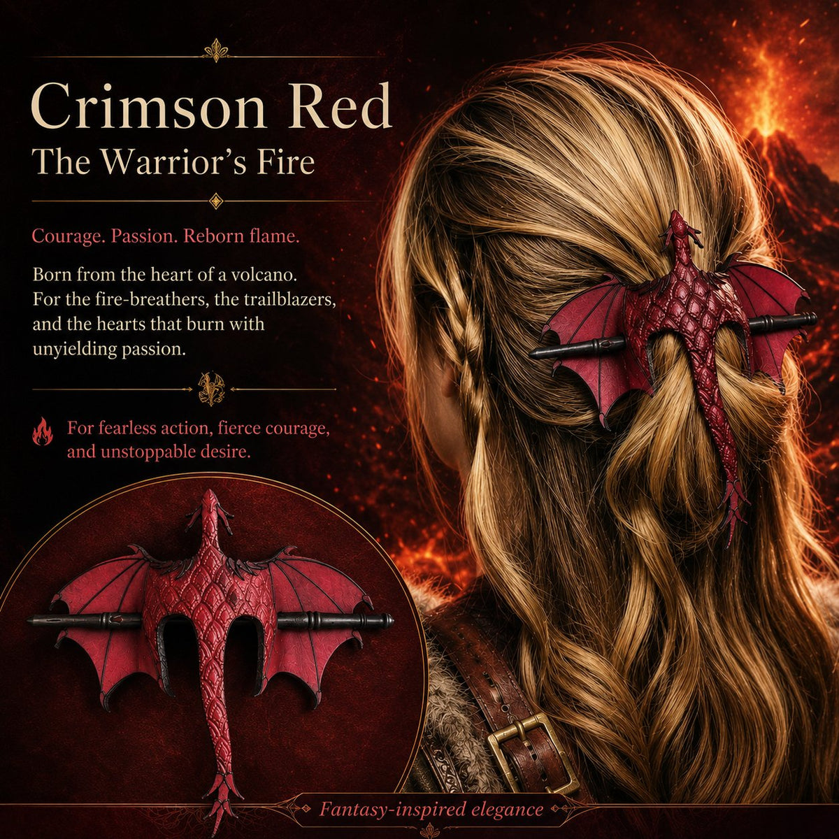 DragonCrown - Medieval Dragon Hair Stick