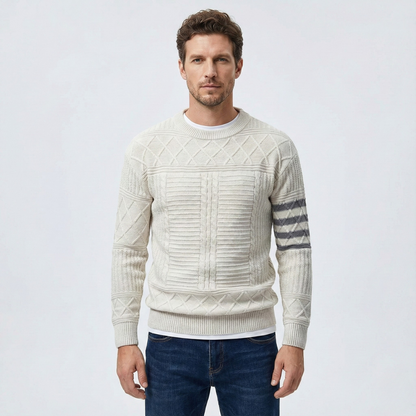 Warren Cable Crewneck Sweater | BELIVITE