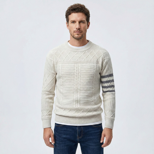 Warren Cable Crewneck Sweater | BELIVITE