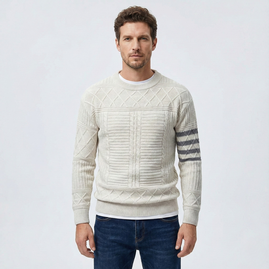Warren Cable Crewneck Sweater | BELIVITE
