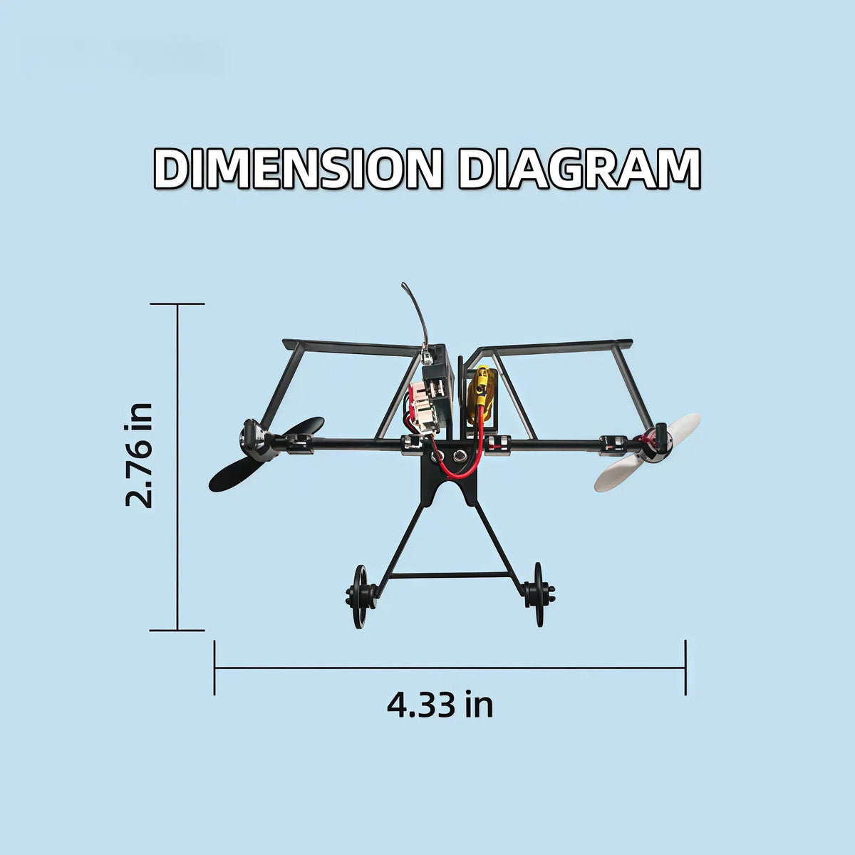 SkyGlide - Gyro-Powered RC Paper Airplane Kit