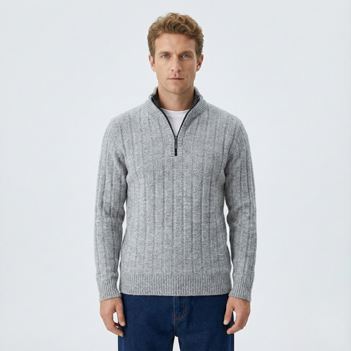 Freddie Quarter Zip Sweater | BELIVITE