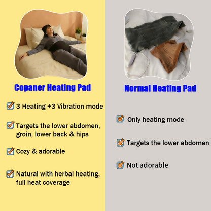 HeatRelief Pro - Vibration & Herbal Heating Pad for Period Cramps