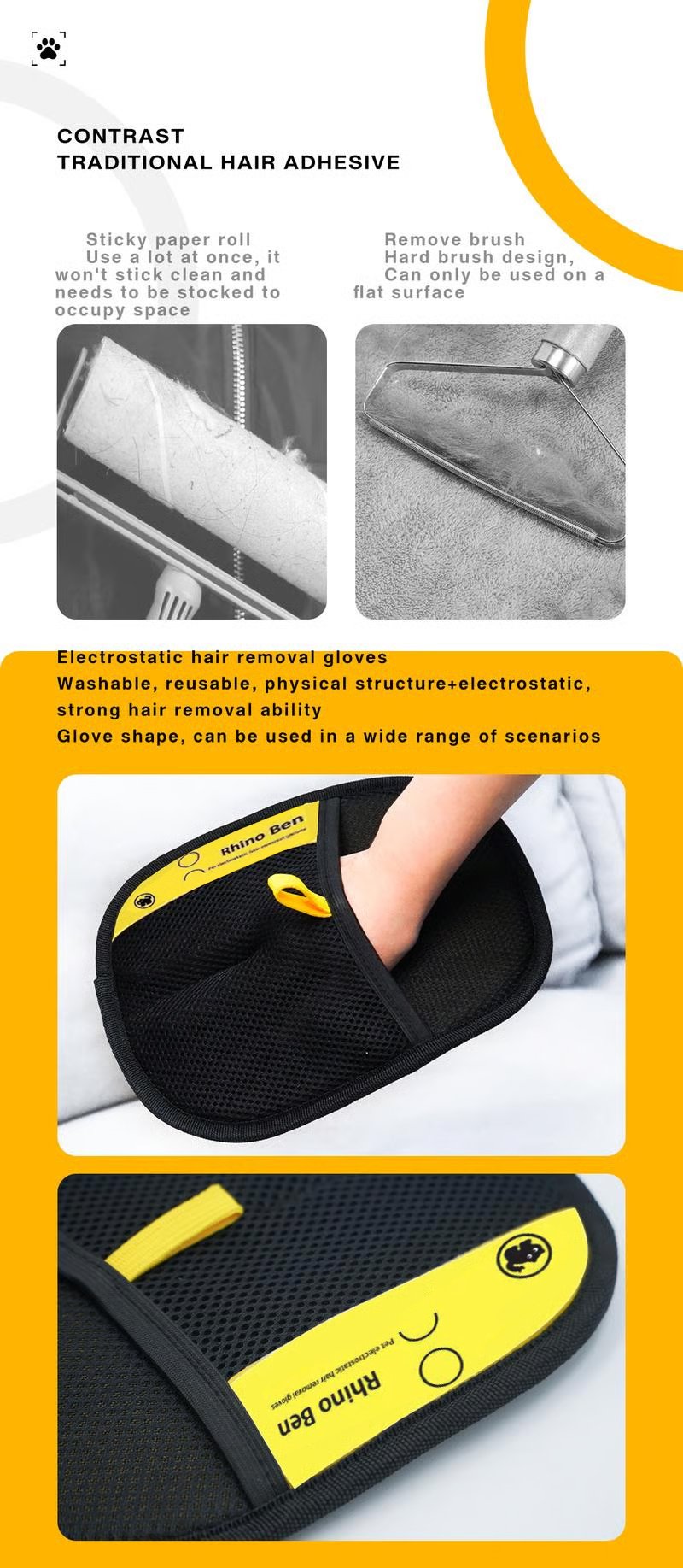 FluffBuster - Electrostatic Pet Hair Removal Tool