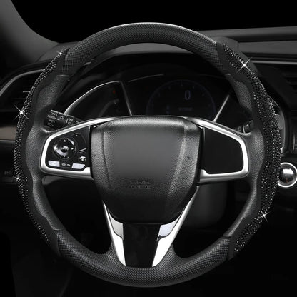 LuxiDrive – Crystal Studded Steering Wheel Cover
