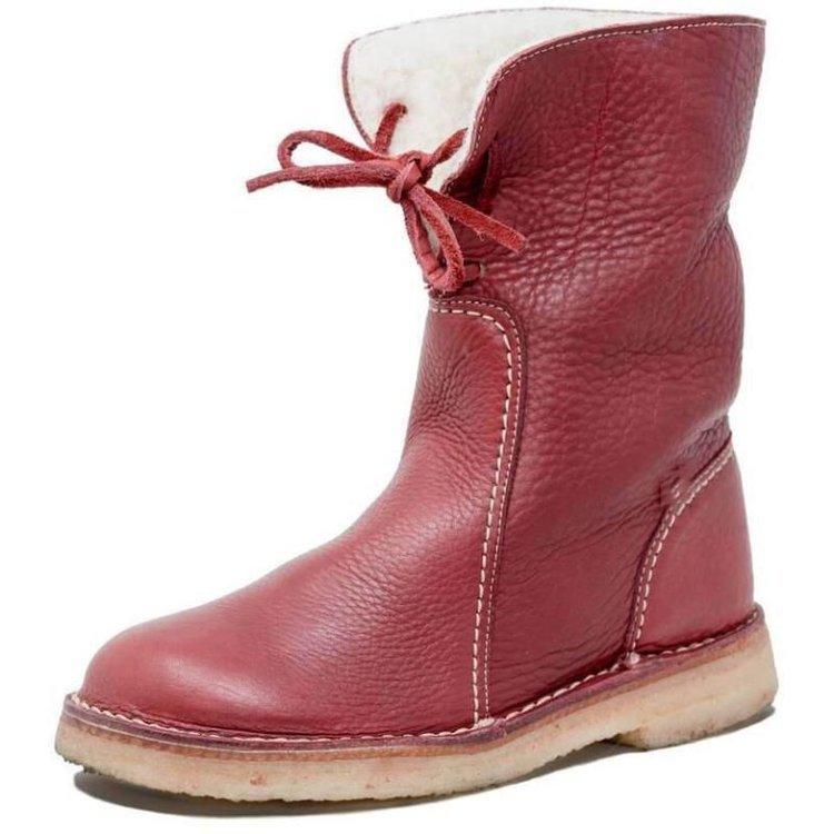 WATERPROOF LEATHER POLAR BOOTS WITH WOOL LINING | BELIVITE