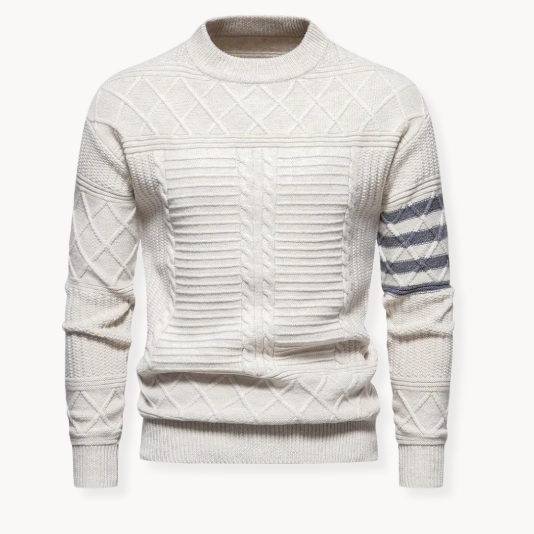 Warren Cable Crewneck Sweater | BELIVITE