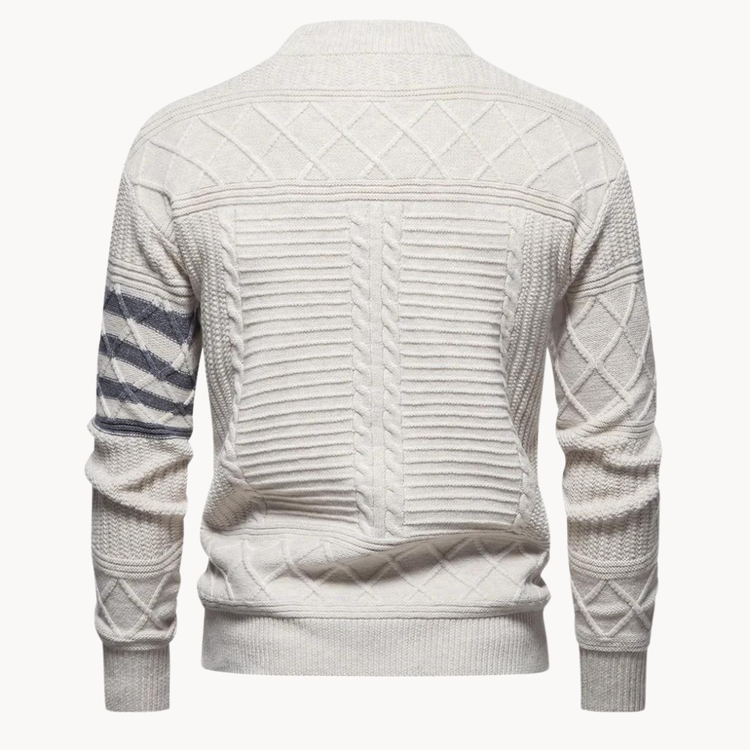 Warren Cable Crewneck Sweater | BELIVITE