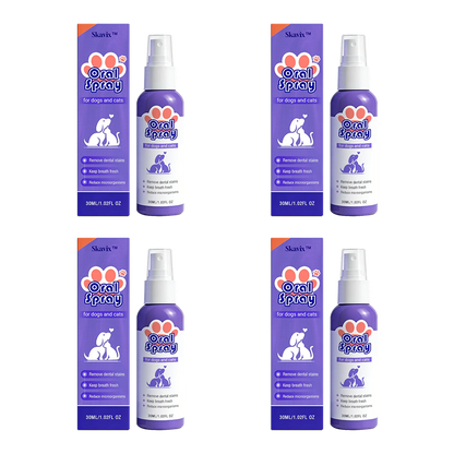 Skavix™ Pet Oral Spray ✅FDA Approved | Freshen Breath, Remove Tartar & Promote gum regeneration, stabilize teeth 🦷🦷