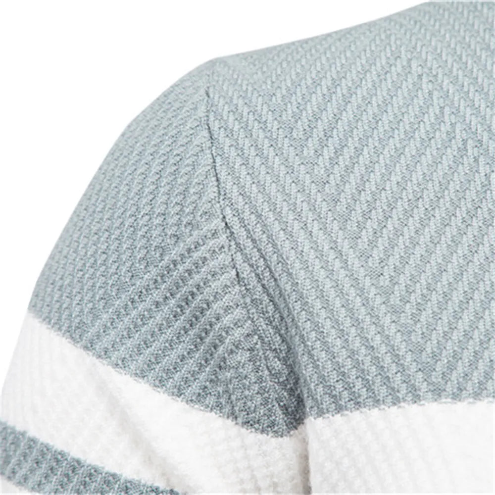 Zander Field Stripe Cotton Crewneck | BELIVITE