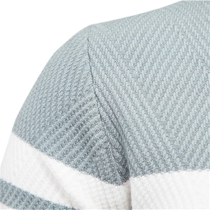 Zander Field Stripe Cotton Crewneck | BELIVITE
