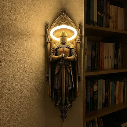 KnightGlow – Medieval Knight Wall Lamp