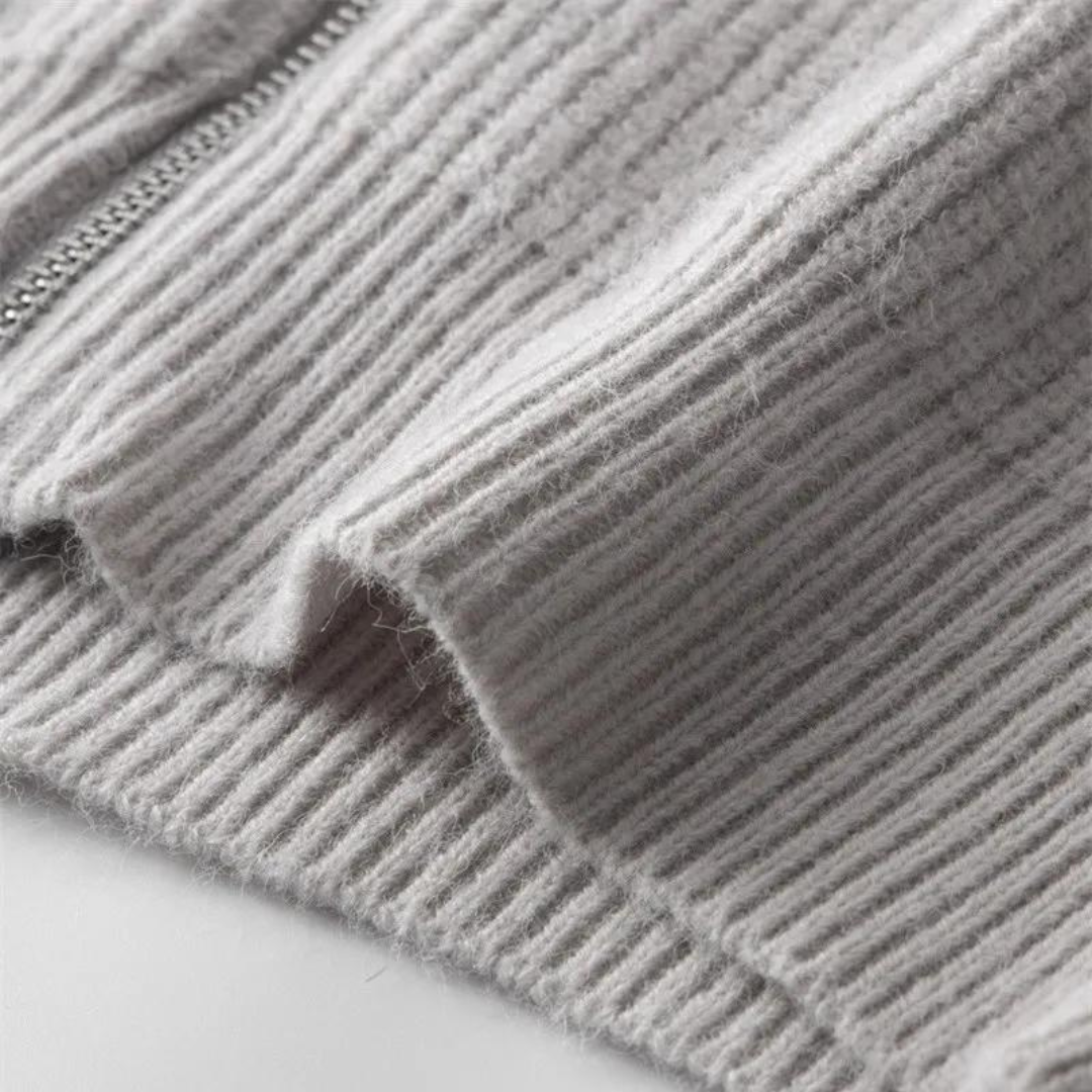 Colton Cashmere Zip Sweater | BELIVITE