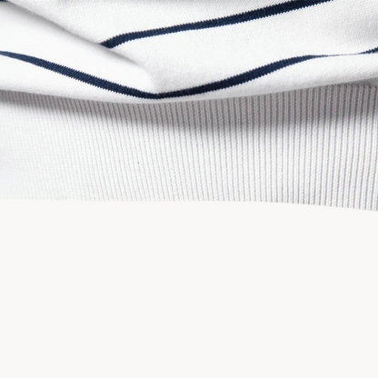 Atlantic Stripe Cotton Sweater | BELIVITE
