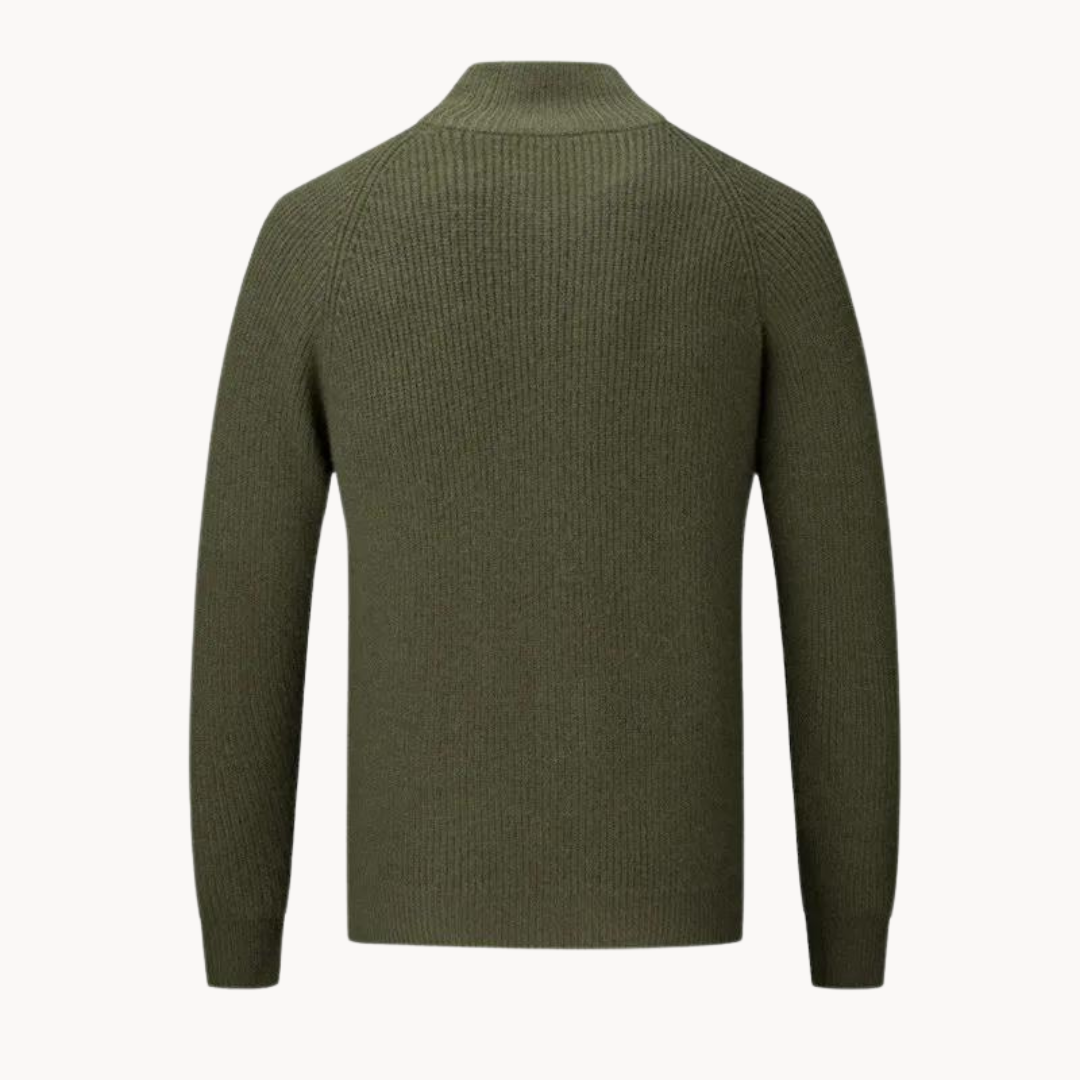 Colton Cashmere Zip Sweater | BELIVITE