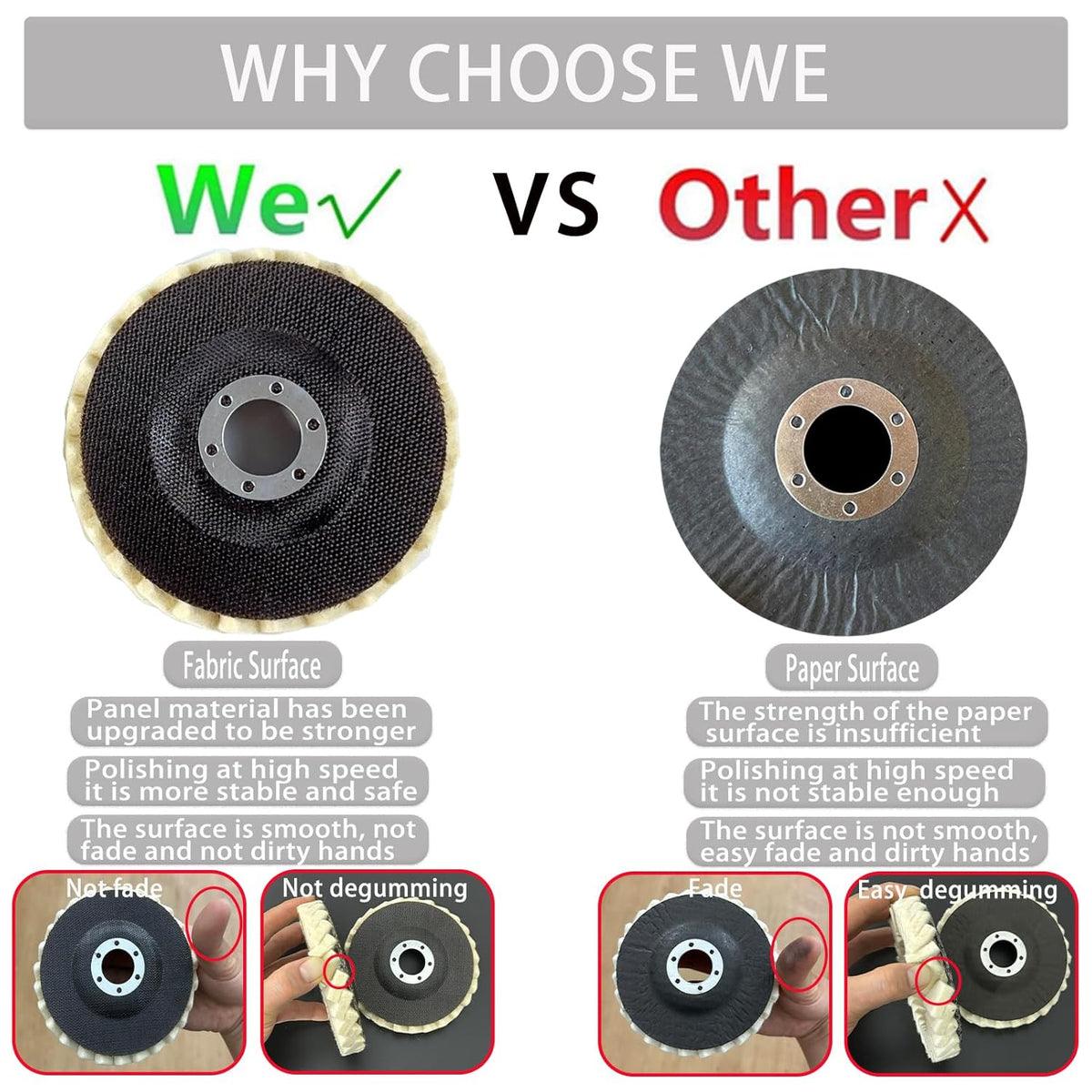 SmoothCraft - High-Resilience Polishing Wheel for Metal & Wood