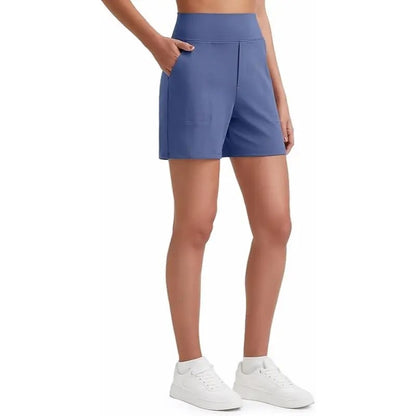 FitAura – Women’s High-Waisted Sport Shorts