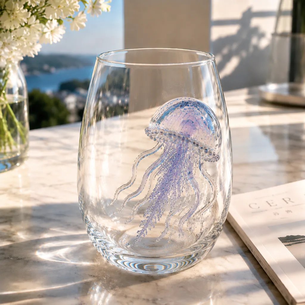 Poseidon's Pour – Artisan Ocean Glass