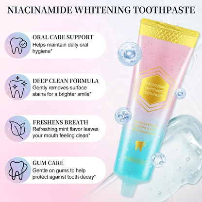 Niacinamide Whitening Toothpaste – Stain Removal & Fresh Breath