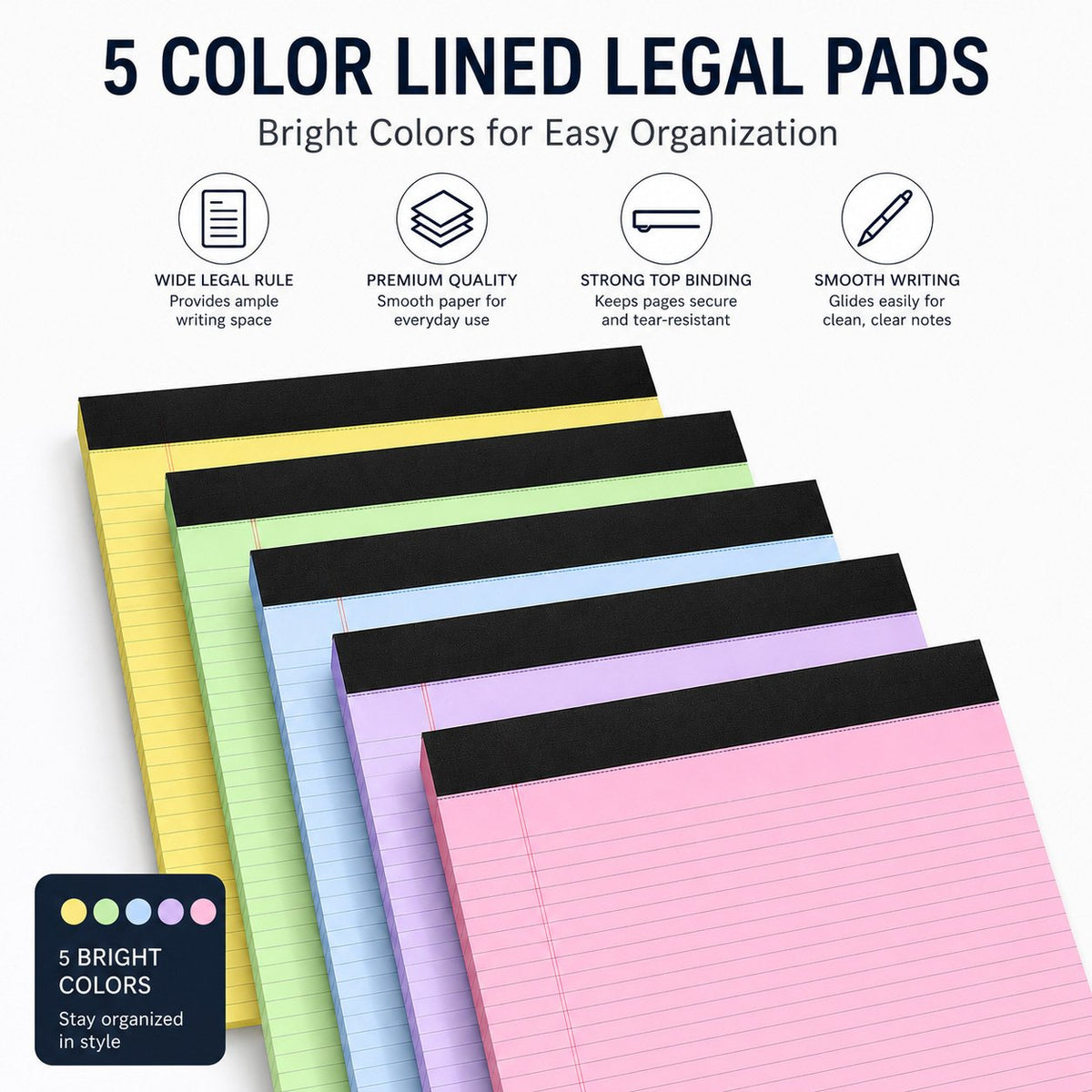 WriteEase – Double-Sided Legal Pad for Organized Notes