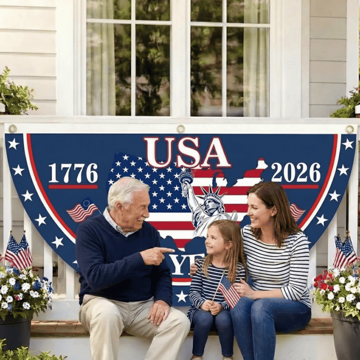 HeritageWave – 250th Anniversary USA Fan Flag