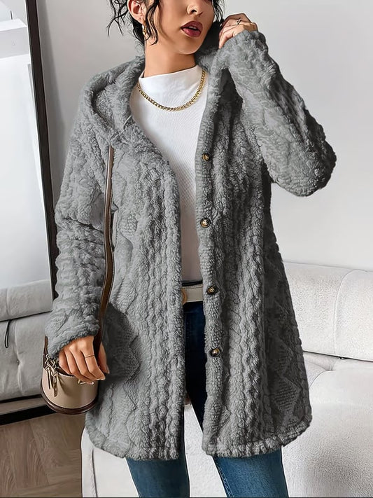 CloudSilk – Vestido con capucha elegantemente sencillo