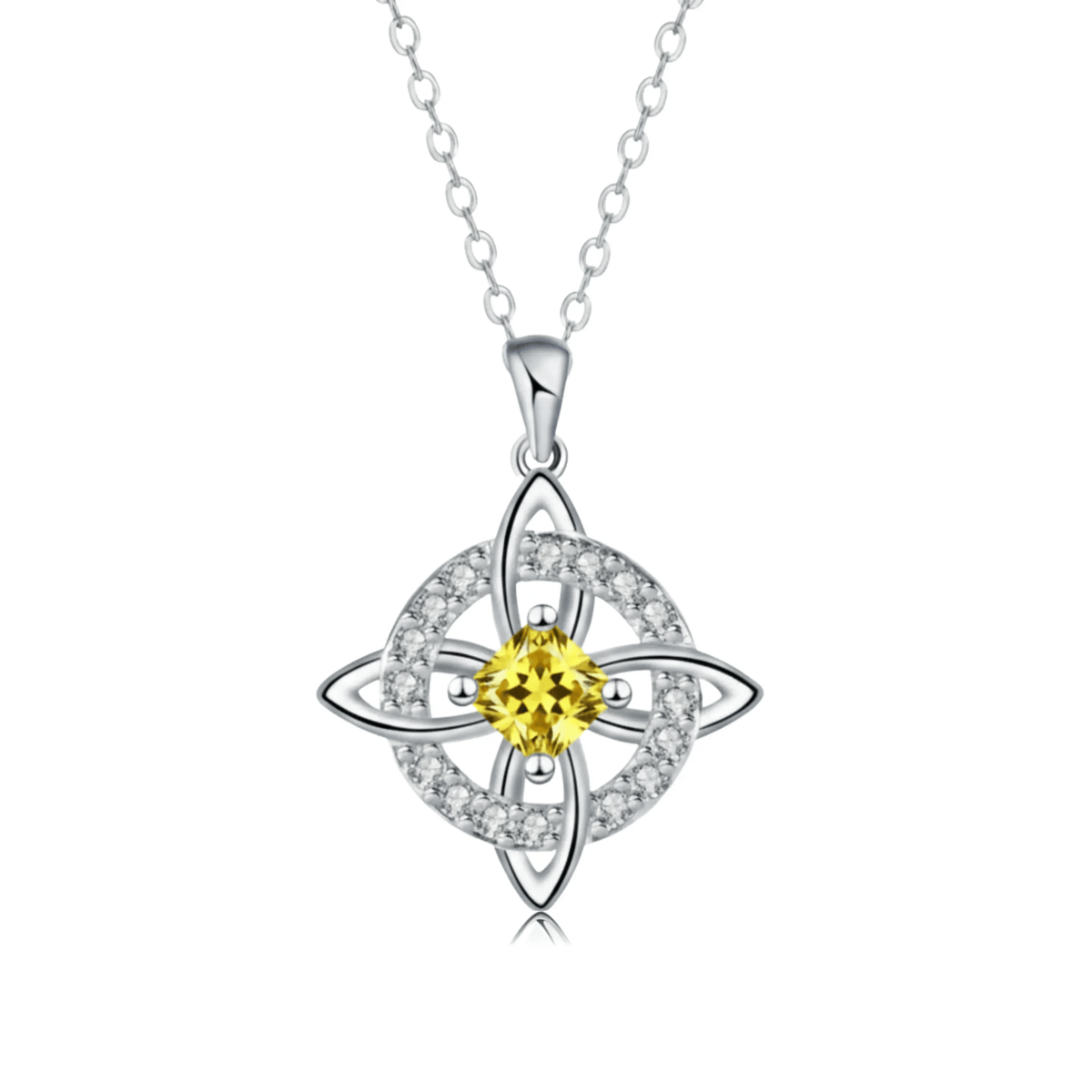 Hecatea – Witch’s Knot Birthstone Necklace