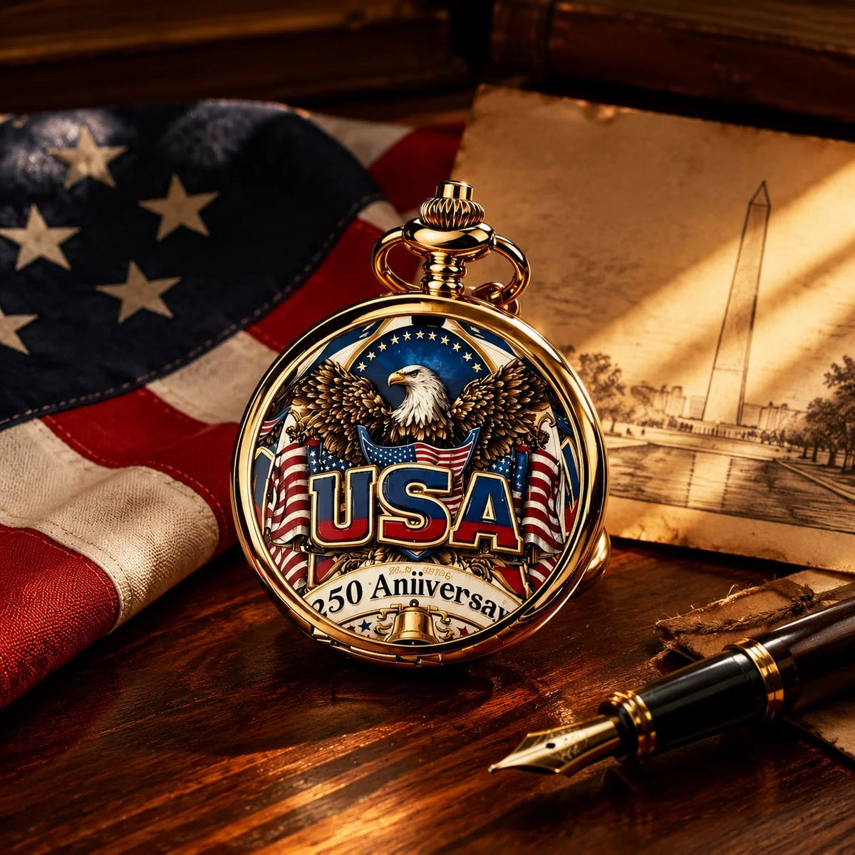 LibertyChrono – USA 250th Pocket Watch