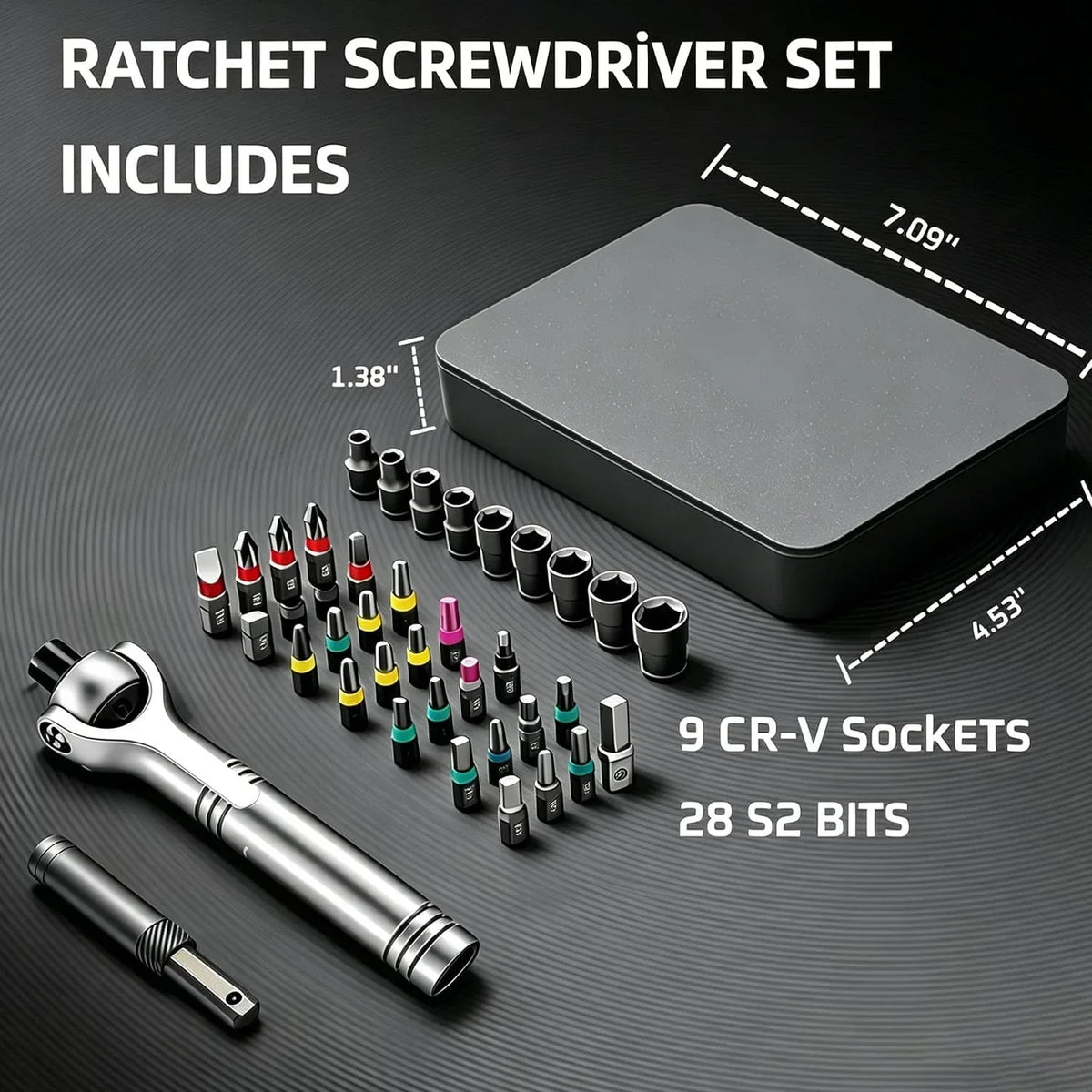 TorquePro | 40-in-1 Ratchet Screwdriver Set