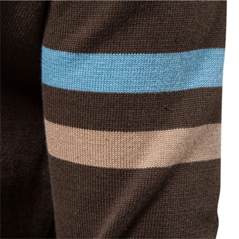 Atlas Retro Striped Bomber Jacket | BELIVITE
