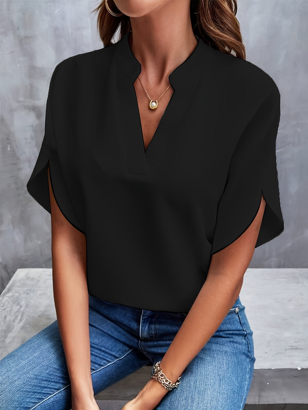 Blouse with wide sleeves Beth | BELIVITE