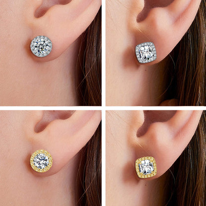 LustreCube – Premium Moissanite Earrings
