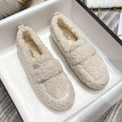 Arielle Plush Moccasins With Non-Slip Sole | BELIVITE