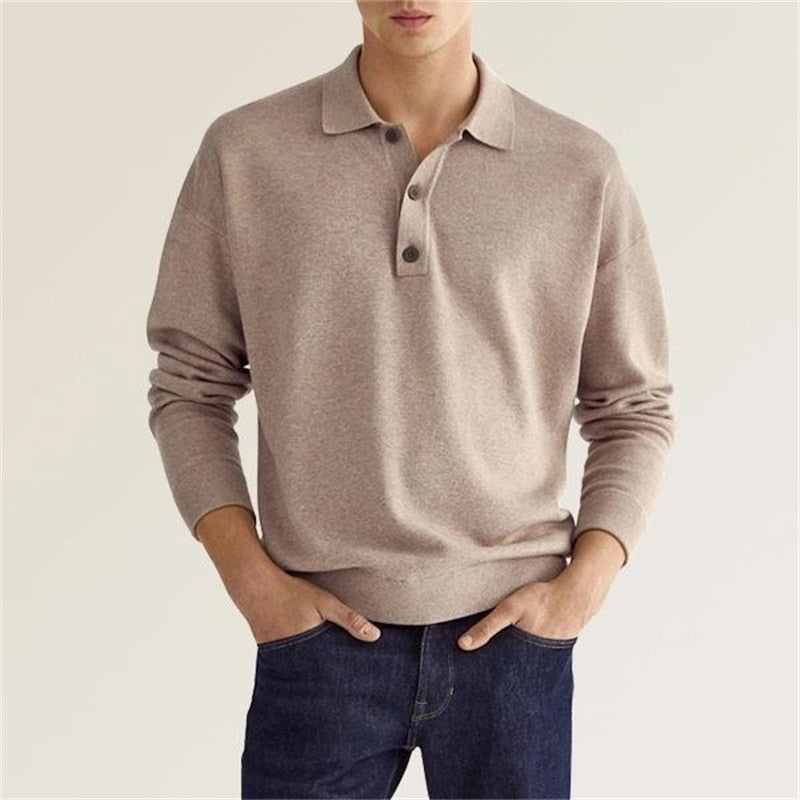 Men's Long-Sleeve Field Polo Shirt | BELIVITE